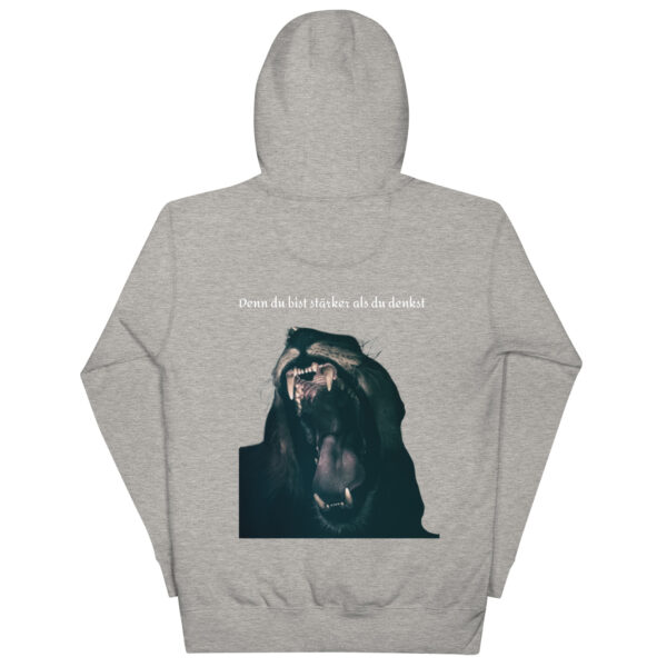 Unisex Hoodie: "Vertraue dir selbst und sei stark" Motivation – Bild 8