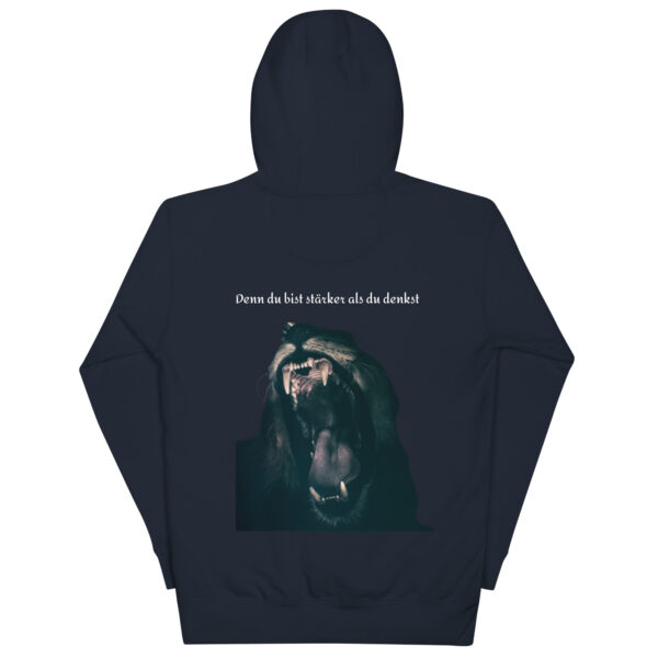 Unisex Hoodie: "Vertraue dir selbst und sei stark" Motivation – Bild 4